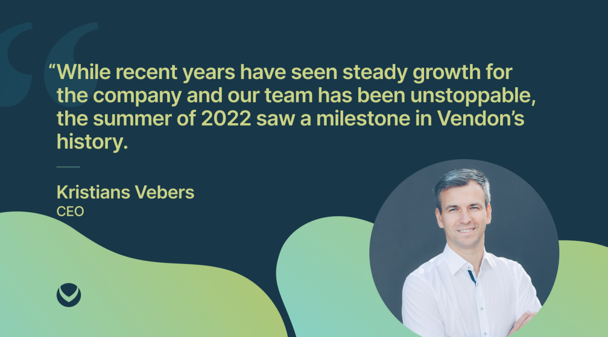 Vendon CEO Krsitians Vebers|