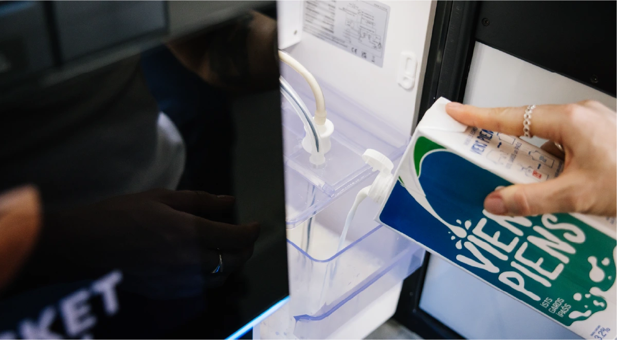 Ingredients consumption at a coffee machine