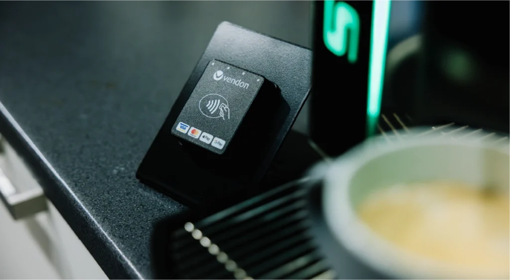 Vendon card reader for coffee machines