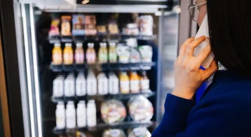 purchasing at vending machine