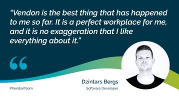 Vendon employee Dzintars|Dzintars with Vendon colleagues|Dzintars and Vendon colleagues|Dzintars and Vendon colleagues|Dzintars and Vendon colleagues|Dzintars