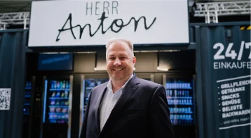 Dirk Hensing, Managing Director of Hensing GmbH, at the company’s vending operations facility.